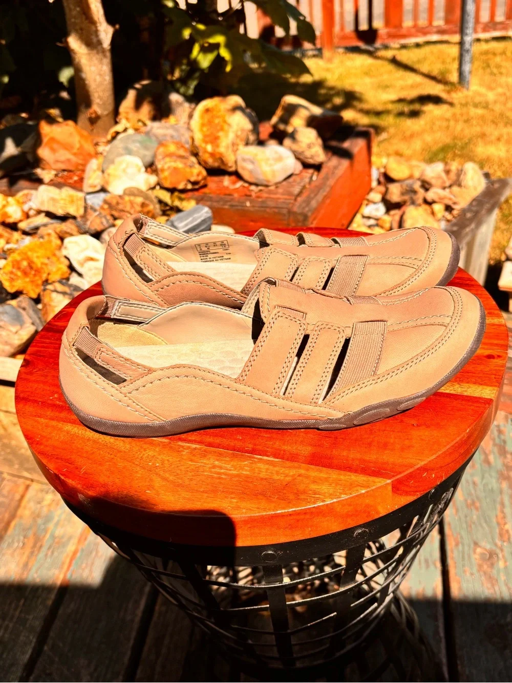 Clarks Women’s Casual Slip-On Shoes in Taupe Beige